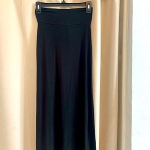 Charlotte Russe Black Maxi Skirt